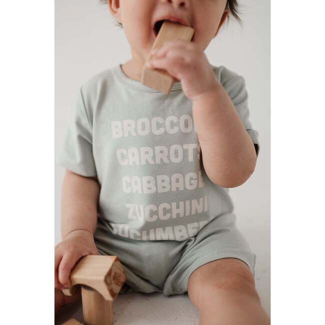 Tee Romper Broccoli Carrots