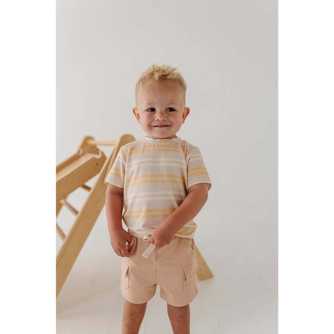 Boy's Short Sleeve Tee Multi Stripe - T-Shirts - 5