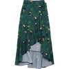 Women's Cover-Up Ruffle Hem Wrap Skirt, Tropical Toucan - Skirts - 1 - thumbnail