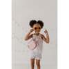 Girl's Gauze Tank & Short Set Embroidery Floral - Mixed Apparel Set - 2