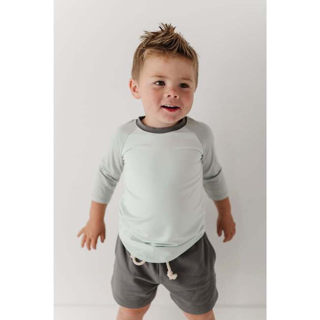 3/4 Sleeve Baseball Tee Sky Blue - T-Shirts - 4