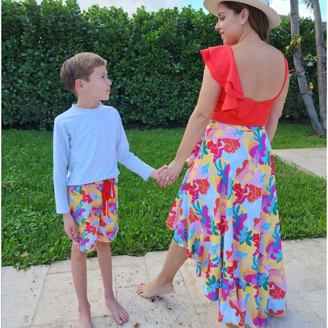 Women's Cover-Up Ruffle Hem Wrap Skirt, Cocos Island - Skirts - 4