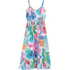 Girls Spaghetti Strap Tie Waist Maxi Dress, Puerto Viejo - Dresses - 1 - thumbnail