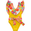 Cece Flap Neck Waist Belt One-Piece Swimsuit, Cocos Island - One Pieces - 1 - thumbnail