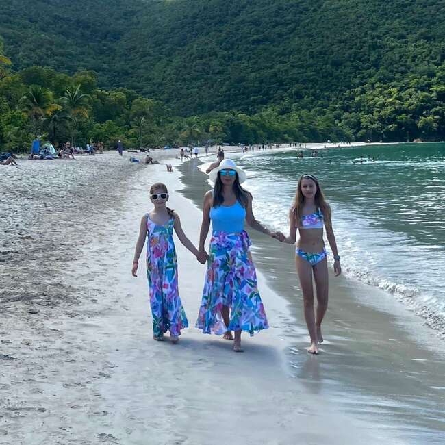 Lia Ruffle One-Shoulder Tie-Bow Bikini & Hair Band Set, Puerto Viejo - Two Pieces - 5