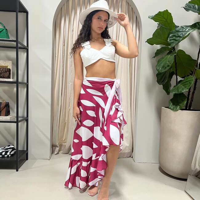 Womens Wrap Skirt, Bloom