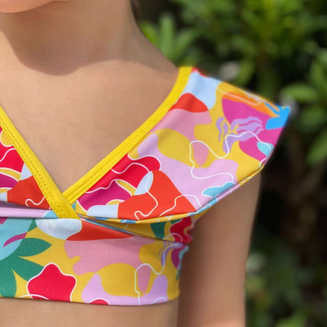 Alessandra Ruffle Neck Sleeveless Bikini, Cocos Island - Two Pieces - 5