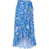 Women's Palm Neon Print Cover-Up Wrap Skirt, Multicolors - Skirts - 1 - thumbnail