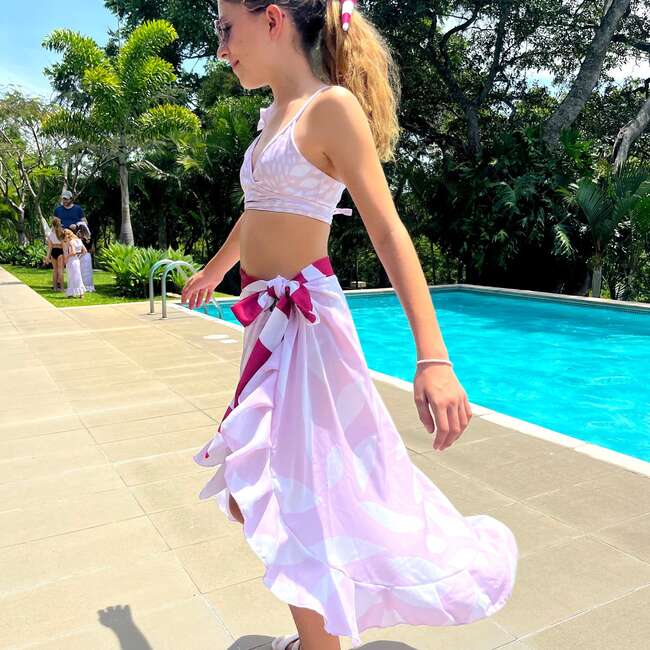 Girls Wrap Skirt, Bloom - Skirts - 3