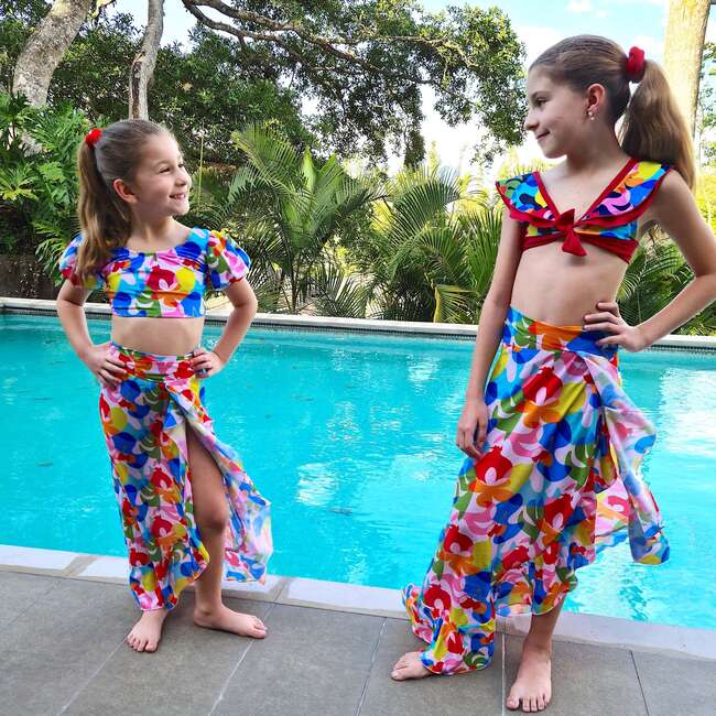 Girls Wrap Skirt, Carnaval - Skirts - 4