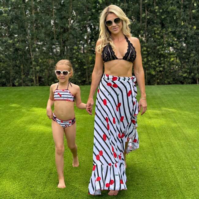 Women's Cherry Top Print Cover-Up Wrap Skirt, Multicolors