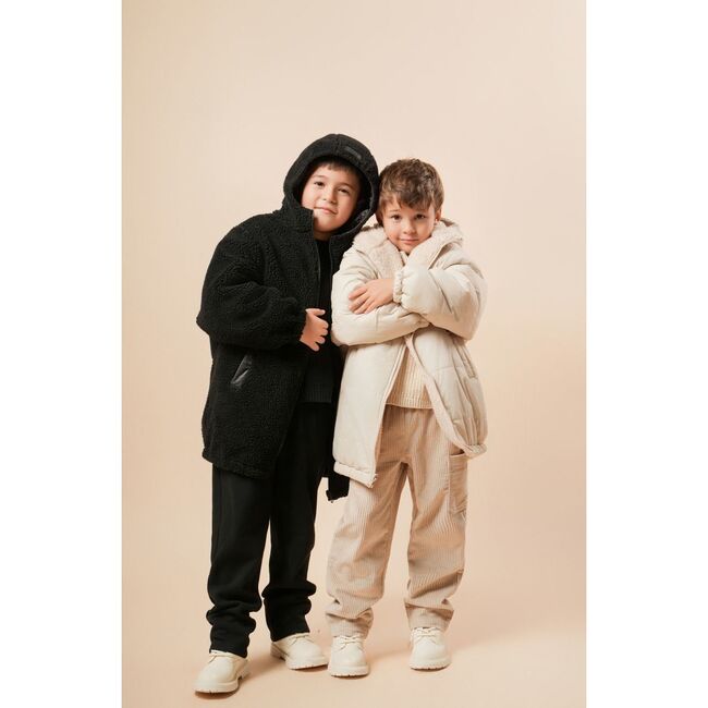 Sherpa Lined Reversible Parka, Stone