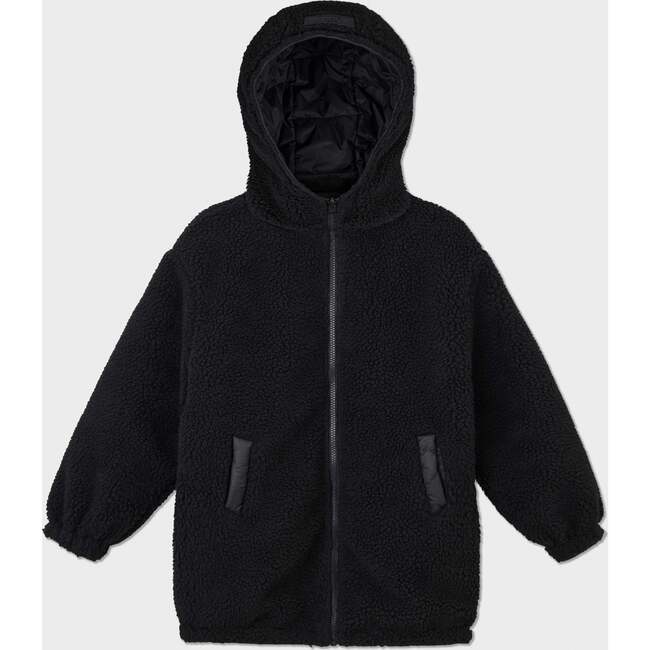 Sherpa Lined Reversible Parka, Black - Parkas - 3