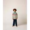 Recess Fair Isle Sweater in Heather Grey - Sweaters - 2 - thumbnail