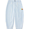 Friday Tapered Wide Leg Pant, Sky Plaid - Pants - 1 - thumbnail