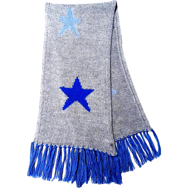 Hand-Made Star Scarf, Blue