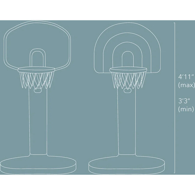 Basketball Hoop Blue & Green - Outdoor Games - 6