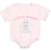 Little Bunny Patch Easter Short Sleeve Romper, Ballet - Rompers - 1 - thumbnail
