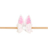 Shaker Easter Bunny Ear Bow Baby Headband, Pink - Hair Accessories - 1 - thumbnail