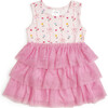 Peony Floral Tank Tutu Dress, Multi - Dresses - 1 - thumbnail
