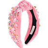 Pastel Gemstone Headband, Pink - Hair Accessories - 1 - thumbnail