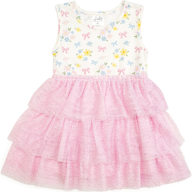 Sweet Floral Tank Tutu Dress, Multi