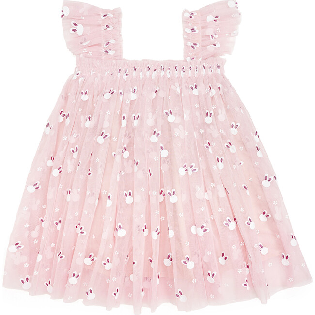 Little Bunny Easter Tulle Dress, Pink