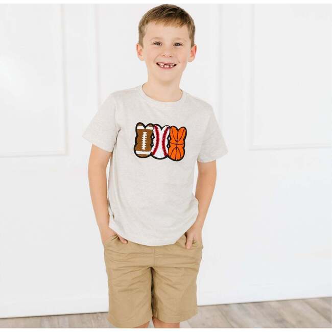 Sports Peeps Patch Easter Short Sleeve T-Shirt, Natural Heather