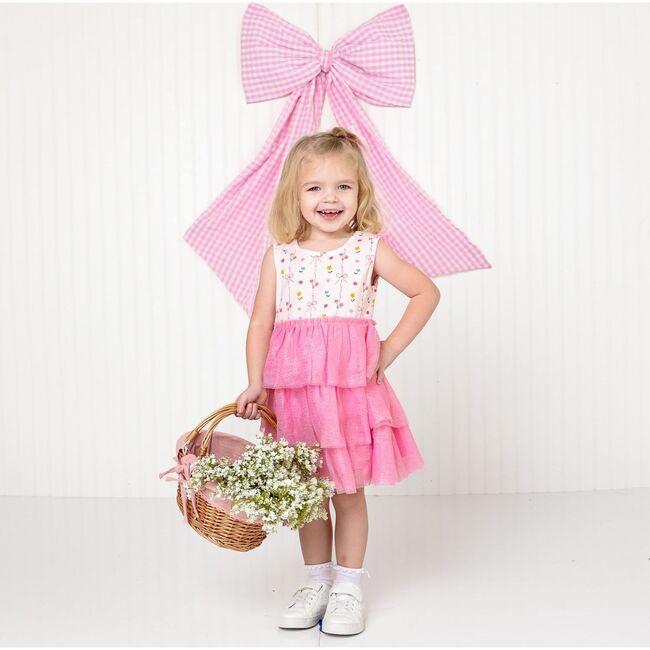 Peony Floral Tank Tutu Dress, Multi