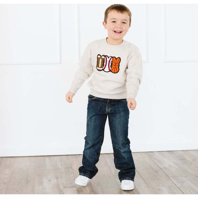 Sports Peeps Patch Easter Sweatshirt, Natural Heather