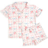 Gingham Trellis Lounge Set, Pink - Mixed Apparel Set - 1 - thumbnail