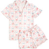 Gingham Trellis Women's Lounge Set, Pink - Mixed Apparel Set - 1 - thumbnail
