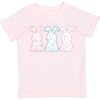 Floral Bunny Patch Easter Short Sleeve T-Shirt, Ballet - T-Shirts - 1 - thumbnail