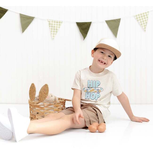 Hip Hop Skateboard Easter Short Sleeve T-Shirt, Natural Heather