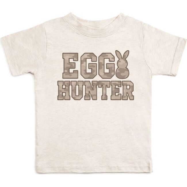 Egg Hunter Camo Easter Short Sleeve T-Shirt, Natural Heather