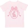 Bunny Locket Pearl Patch Easter Short Sleeve T-Shirt, Ballet - T-Shirts - 1 - thumbnail
