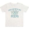 Chillin With My Peeps Checker Easter Short Sleeve T-Shirt, Ash - T-Shirts - 1 - thumbnail