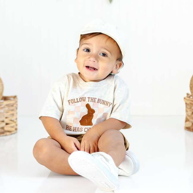 Easter Chocolate Bunny Short Sleeve T-Shirt, Natural Heather