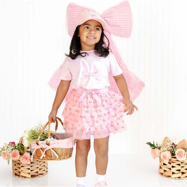 Bunny Bow Easter Short Sleeve T-Shirt, Ballet - T-Shirts - 3