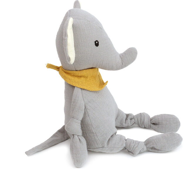 Ozzy Elephant Muslin Knotted Soft Doll - Soft Dolls - 4