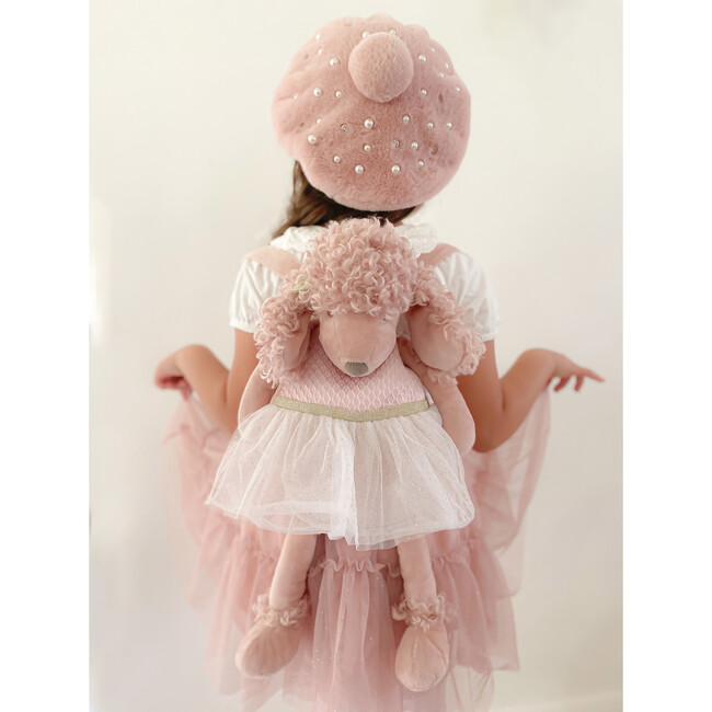 Paris Poodle Backpack, Pink - Backpacks - 3