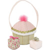 Cupcake Purse Playset, Pink Floral - Plush - 3