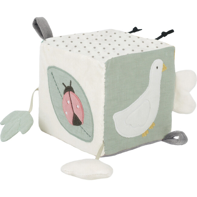 Bee Activity Cube, Yellow and Green - Plush - 3