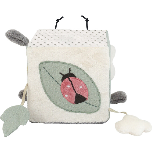 Bee Activity Cube, Yellow and Green - Plush - 5