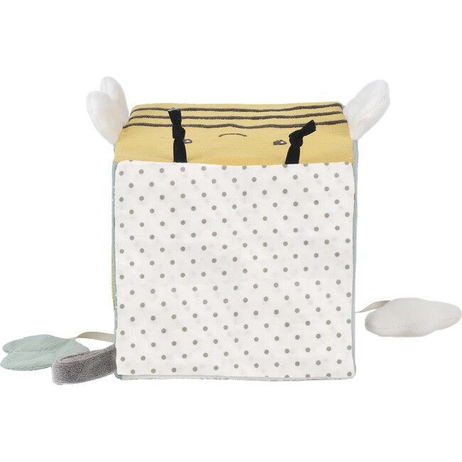 Bee Activity Cube, Yellow and Green - Plush - 6