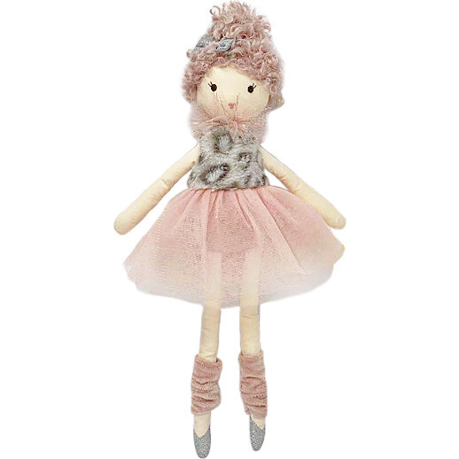 Lola Leopard Ballerina Doll, Pink - Soft Dolls - 1