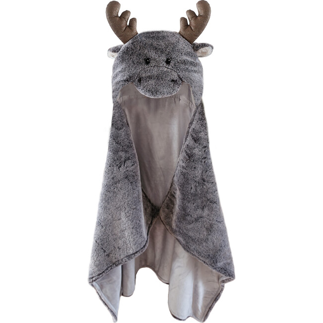 Marley Moose Hooded Blanket