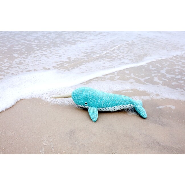 Nev Narwhal Knit Stuffed Animal