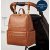 Eras Backpack, Cognac - Diaper Bags - 2 - thumbnail