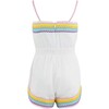 White Rainbow Summer Romper - Mixed Apparel Set - 2